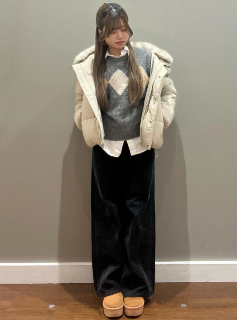 冬のカフェ巡りコーデ